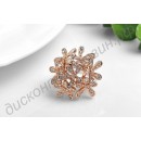 Кольцо ROXI Fashion Rose Gold Plated Pearl Flower Ring Party