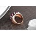 Кольцо Wedding Charm Party Jewelry Christmas Gift Women Elaborate 18K Rose Gold Plated