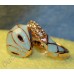 Кольцо snake ring 18 k rose gold zircon jewellery medusa