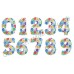 Фольгированные шары-цифры, наполненные гелием, с доставкой