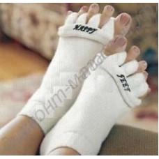 Домашние массажные носки с разделителями пальцев