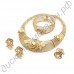 Гарнитур (кольцо, серьги, браслет и ожерелье) с цветочками